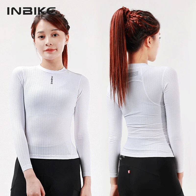INBIKE Undershirt Cycling Women First Layer High Elasticity Cycling Clothing Breathable Light Warm Cycling Base Layer