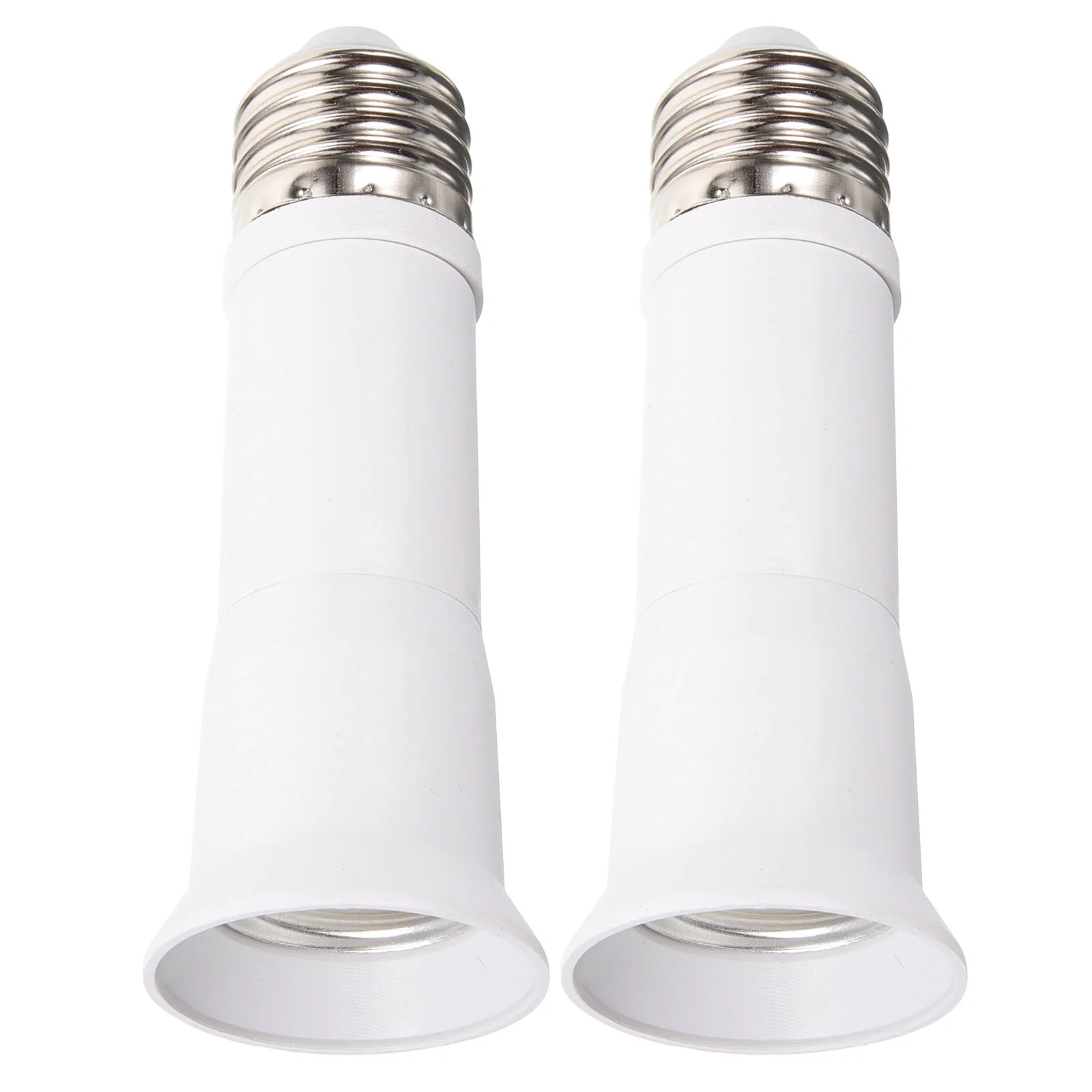 

2 Pcs E27 Retractable Lamp Head Light Bulbs Bulb Holder Extender Metal Base