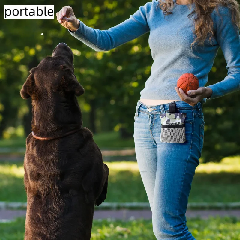 Borsa per Snack e Premi per Addestramento Cani e Cuccioli, Borsa per Alimenti per Obedienza e Agilità, Borsa da Cintura per Snack e Ricompense - immagine 2