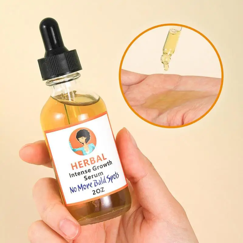 Herbal Intense Hair Growth Serum Products Anti-Hair Loss Fast Grow Repairs Follicles Thinning Treatments Hair Scalp Care