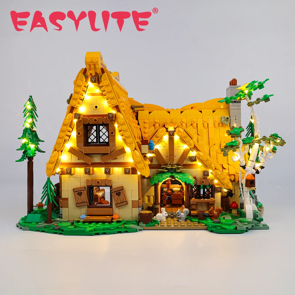 

LED Light Set For Snow White and the Seven Dwarfs' Cottage 43242 Building Blocks Bricks Only Lighting Kit No Model