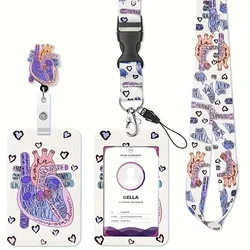 Retractable Lanyard with ID Badge Holder - Mental Health Nurse Design (Mental health nurse)
