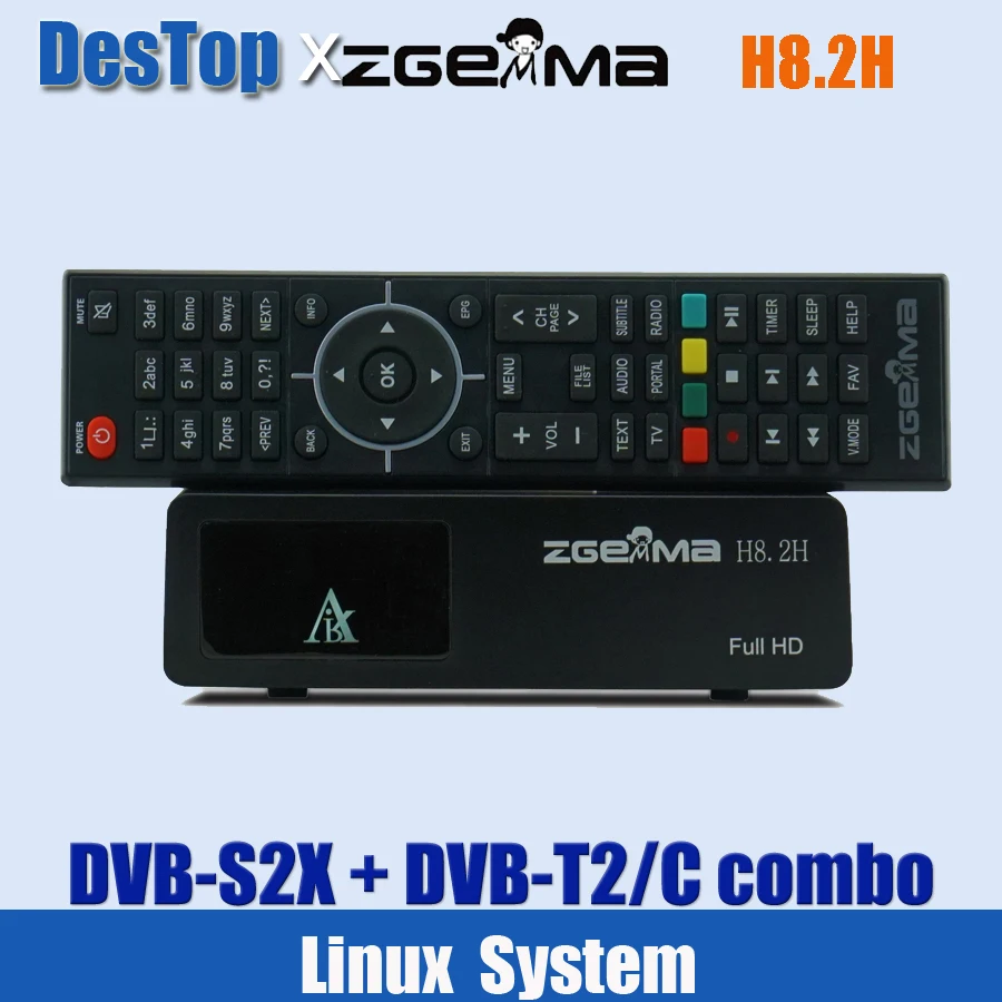 Dekoder Tuner Zgemma H8.2H Sat Dvb-T2 Enigma2 - Zgemma