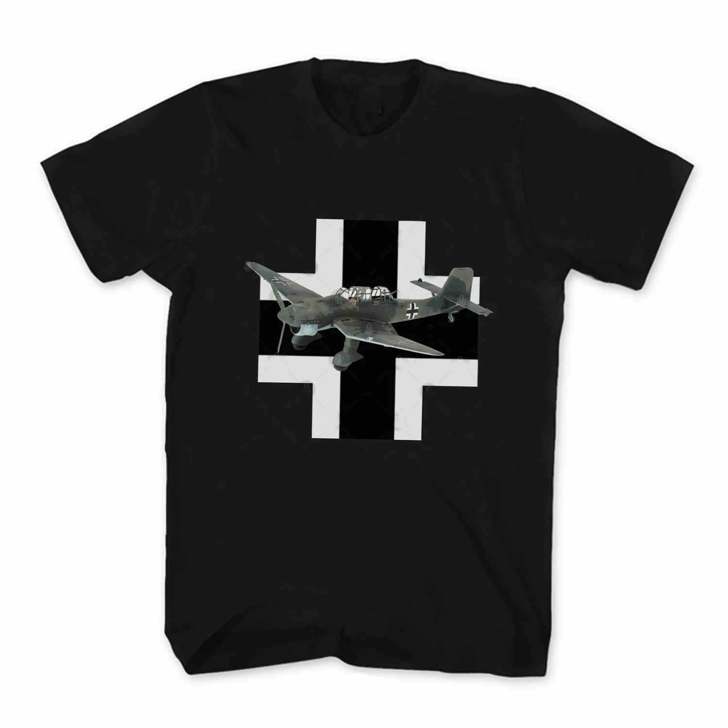 

Немецкий Junkers Ju 87 Второй мировой войны, Фотофон для дайвинга Летняя Хлопковая мужская футболка с коротким рукавом и круглым вырезом, Новинка