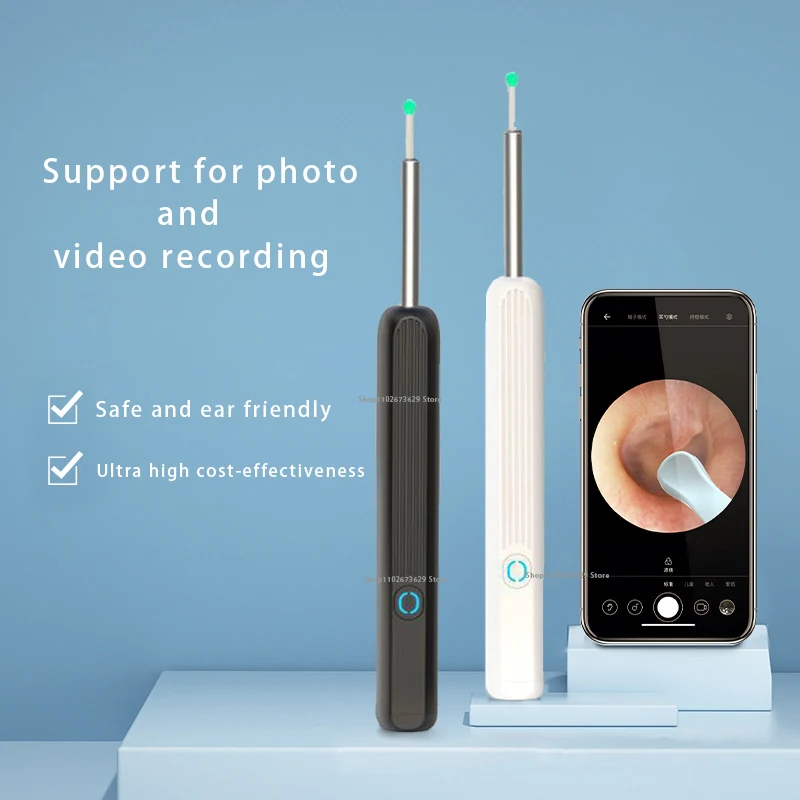 

Wireless WIFI Smart Phone Visual Ear Stick Endoscope 500W High Precision Ear Extractor Mini Camera Ear Lens Health Ear Extractor
