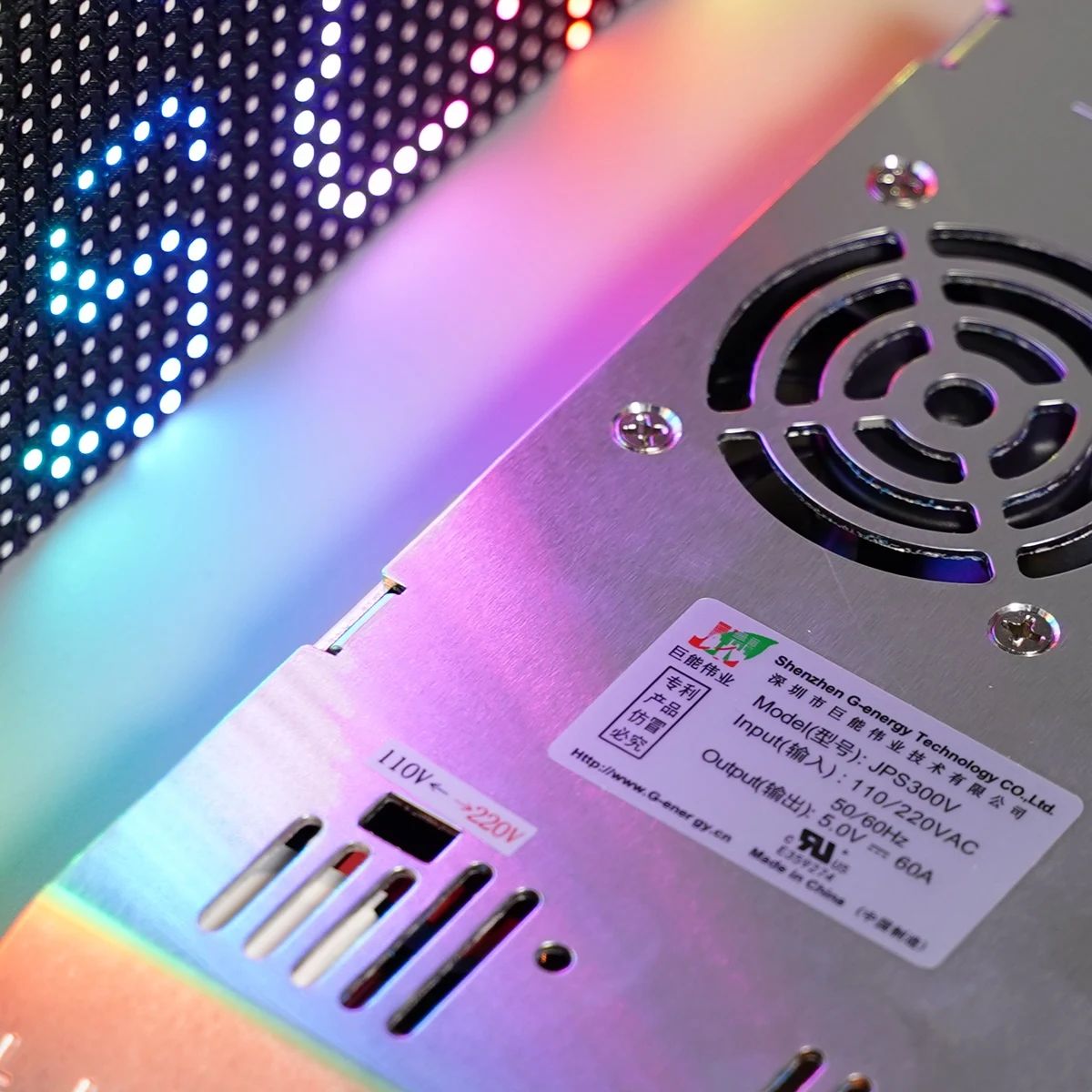 최고의 가격 G-energy JPS300V 슬림 5V 60A 300W 전원 공급 장치 P3.076 P3.91 P4 P5 P6 P6.67 P8 P10 LED 디스플레이 화면