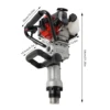 Gas-Powered Post Driver 32.7cc Gasoline Piling 2-Stroke Engine Single Cylinder Gasoline Petrol Garden Fencing Tool Machine 3