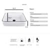 28 inch Natural Color Bathroom Vanity, Modern Fixture Standing Pedestal Cabinet with White Ceramic Sink 5