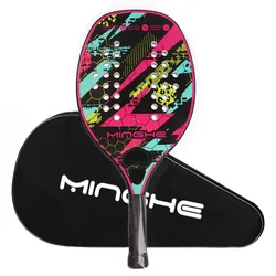 2021 plate tennis racket carbon EVA foam core lightweight tennis racket simple 5 colors carbon fiber beach racket/3pcs tennis
