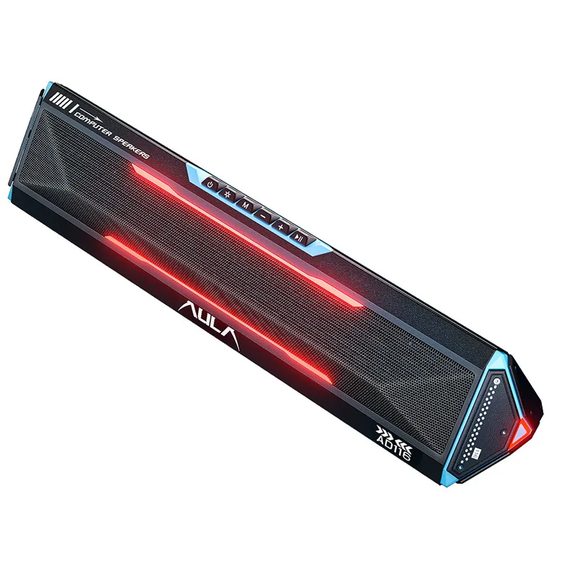 

AD116 RGB Computer Desktop Bluetooth Speaker Long Bar Sound Blaster Subwoofer Esports Wired HiFi Stereo Caixa de som