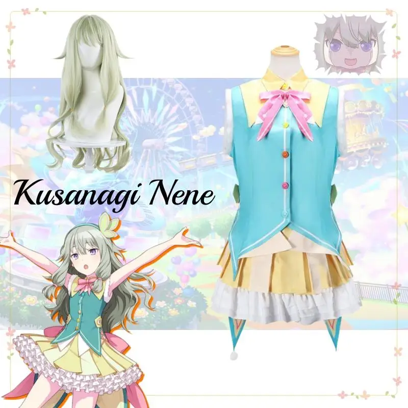 

Kusanagi Nene Project Sekai Colorful Stage Cosplay Wonderlands Showtime Cosplay Costume Clothes Wig Cosplay Stage Costume