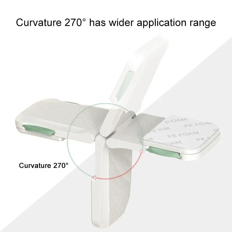 Multi-Function Plastic Buckle Cabinet Door Locks Kids Protector White Drawer Lock Baby Safety Protection Double Use Right Angle