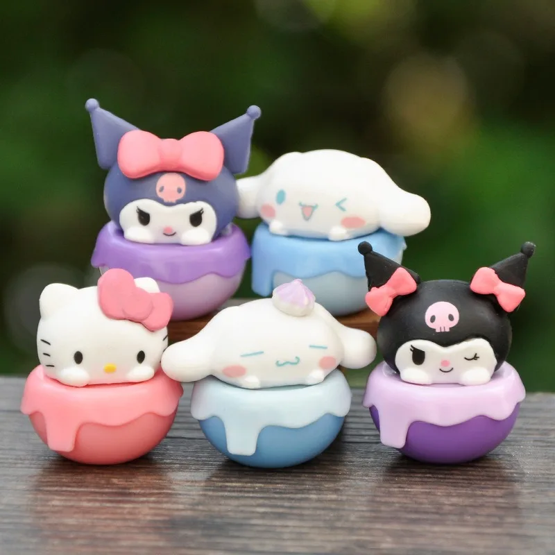 

New Sanrio Family Fun Outing Children's Toy Birthday Gift Hello Kitty Kuromi My Melody Pachacco Pompompurin Kids Christmas Gifts