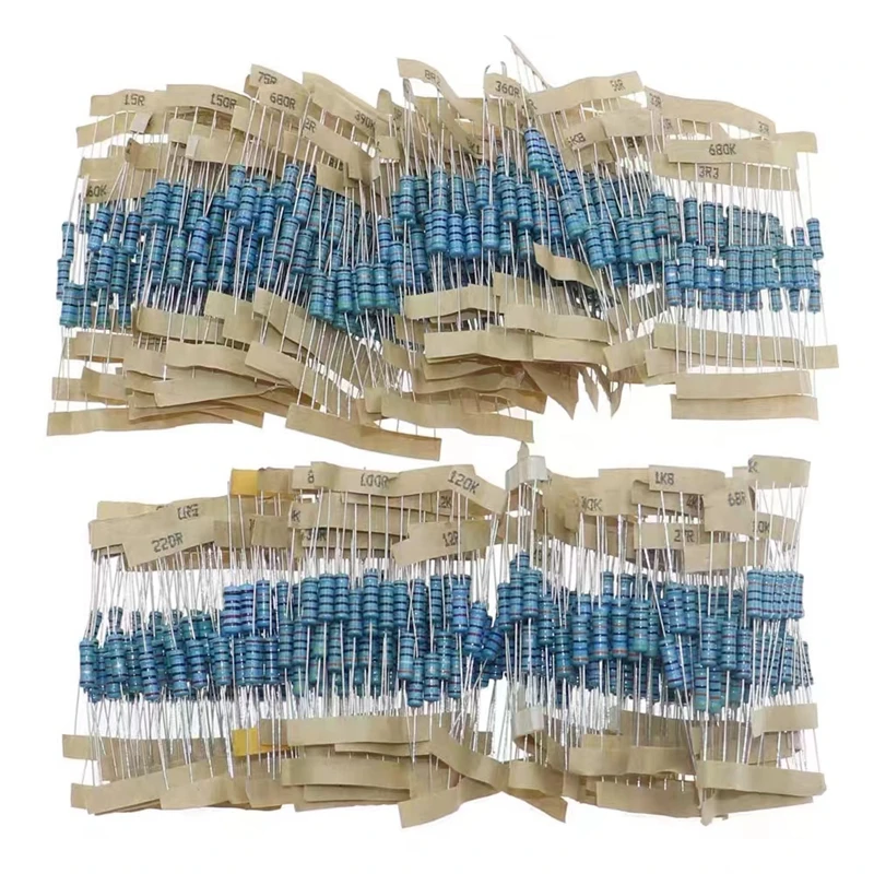 Metal film resistor kit 1ohm-10M 30 kinds 600pcs 130 kinds 20 pieces each 2600pcs