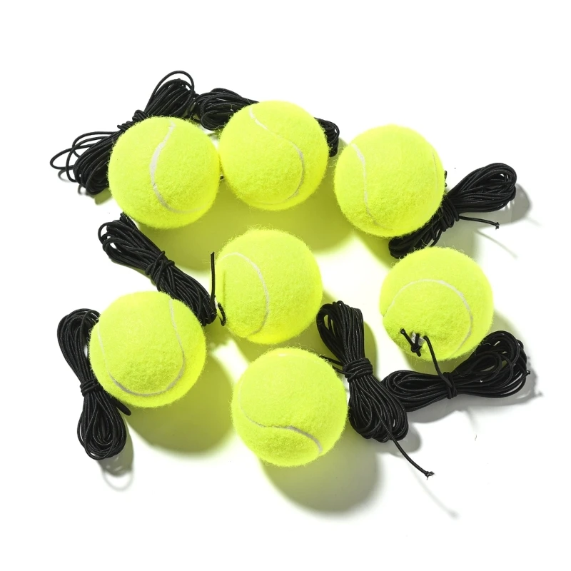 Tennis Training Balls 2pcs String Self Practice Trainer Tool