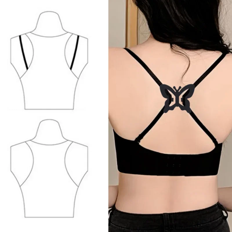 Women Lingerie Bra Shoulder Strap Holders Buckles Invisible Non-slip