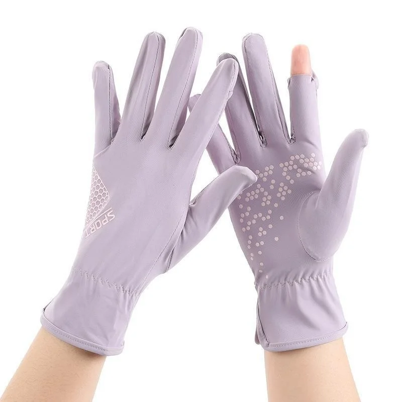 

Driving Sunscreen Gloves for Men and Women Uv Protection Cycling Thin Summer Finger Anti-skid Riding