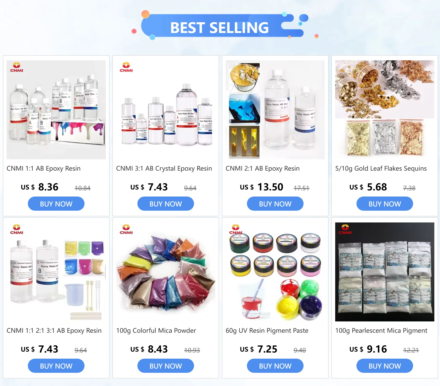 Description Picture 2 of item100g Pearlescent Mica Pigment White Crystal Powder for Epoxy Resin Colorant Eye Shadow Nail Art Candle Soap Polish Pigment Dye