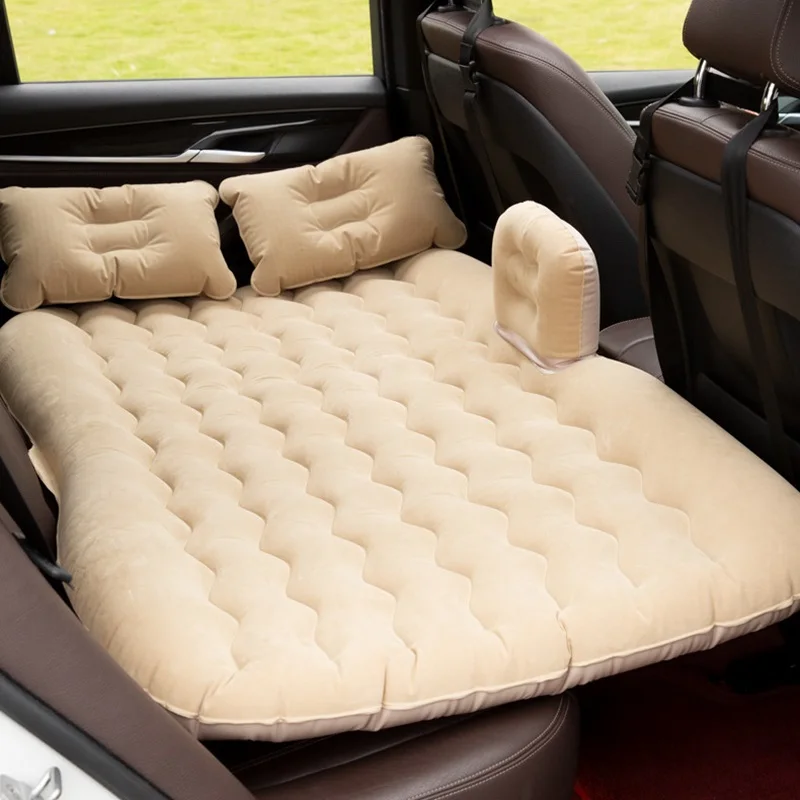 Inflatable Sleeping Mattress Vehicle Supplies Car Travel Bed Rear Seat Air Mat Car Interior Accessories Folding Mat Seat Cushion