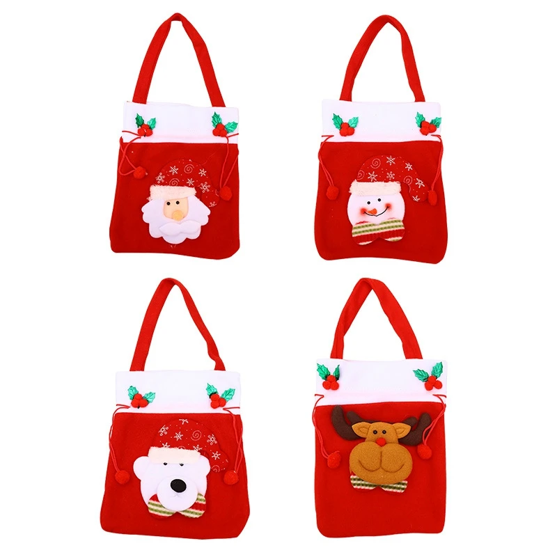 

Candy Christmas Bags Kindergarten Tote Children's Gift Christmas Mall Decoration & Hangs Christmas Tree Decoration Durable