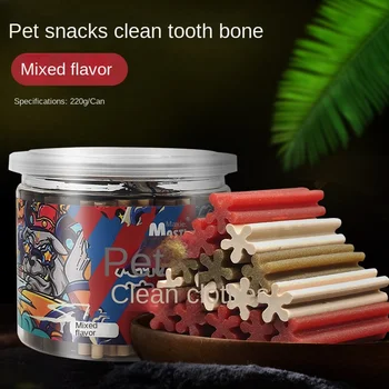 220g/can Pet Snacks Dog Fresh Breath Gum Chewing Sticks Dog Molar Sticks Beef Flavored Cheese Flavored Delicious Pet Snacks 1