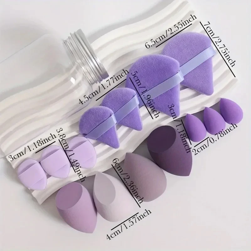 Luxury Super Soft Makeup Sponge Set with Storage Jar - Beauty Tools and Accessories