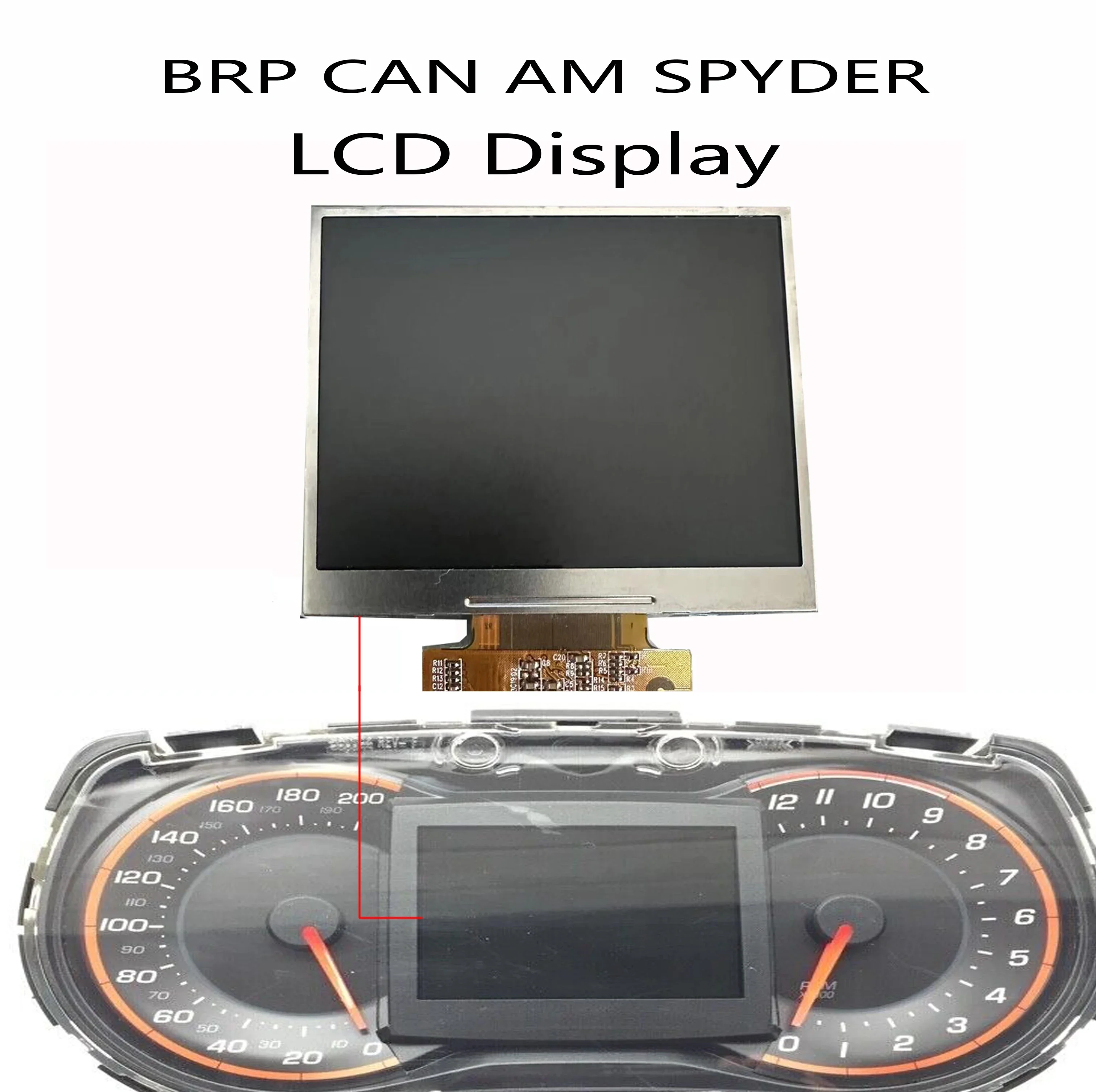 New LCD Display Dashboard For Speedometer Gauge 2012-16 BRP Can-Am ...