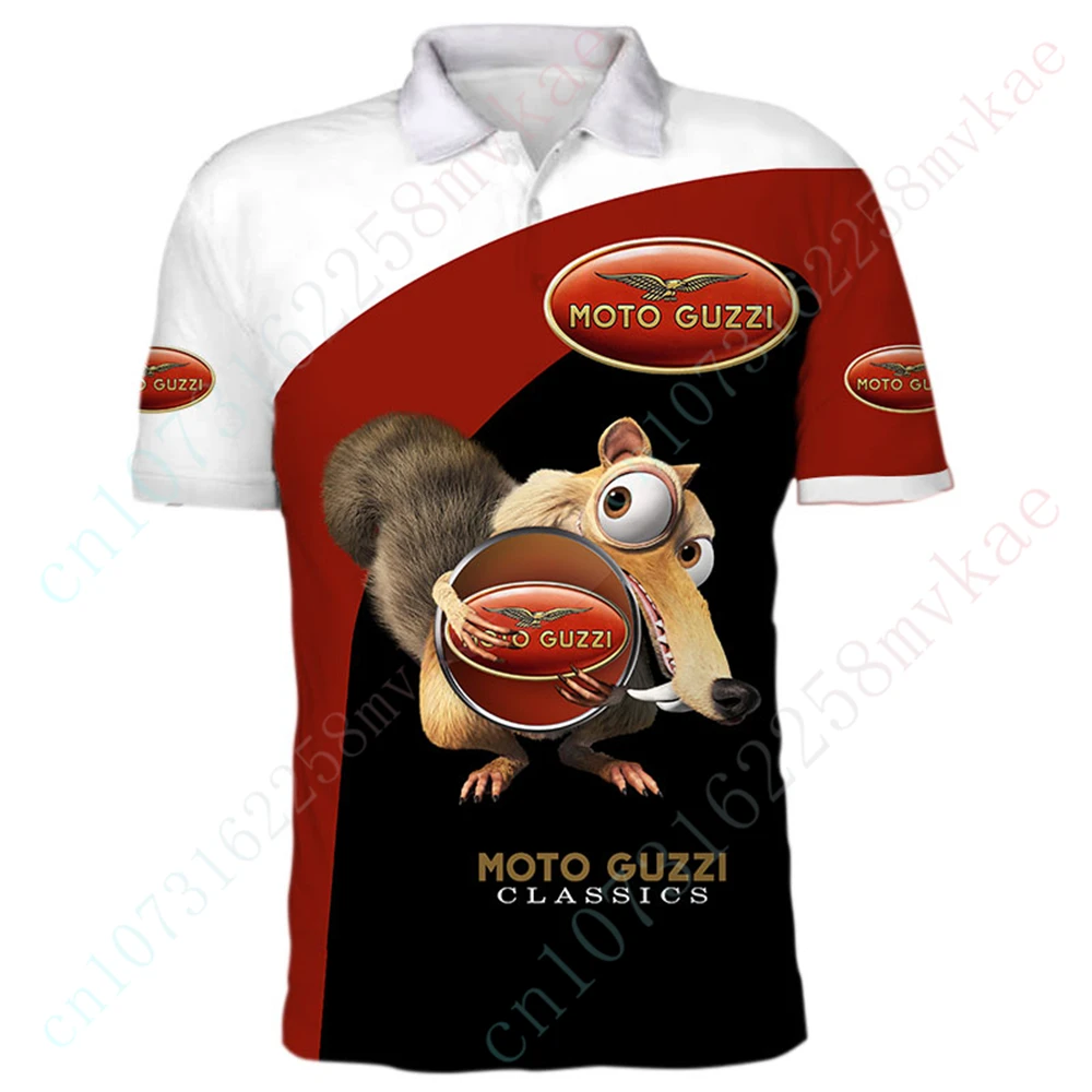 

Футболки Moto Guzzi, аниме дышащая футболка для мужчин, одежда Харадзюку, Повседневная футболка-поло с коротким рукавом и 3D принтом, футболка унисекс