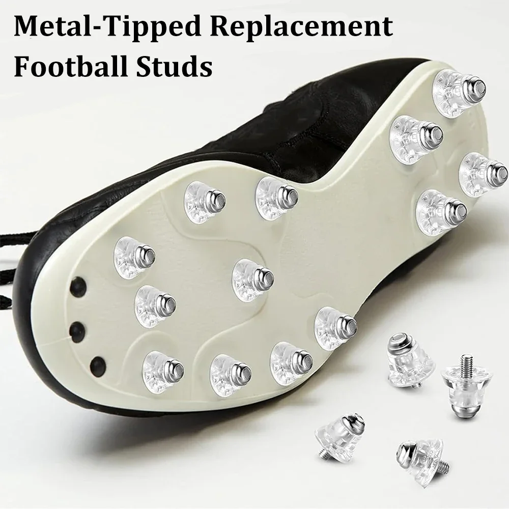 12 Tacchetti Di Ricambio Per Scarpe Da Calcio – Filettati M5, 16 Mm, In Plastica E Metallo, Nero, Universali