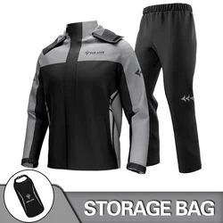 Durable Waterproof Motorcycle & Outdoor Rain Suit - Jacket & Pants for All-Weather Protection (0903 Gary)