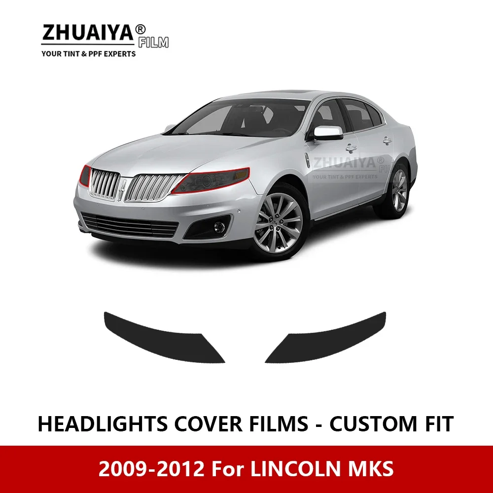 

For LINCOLN MKS 2009-2012 Car Exterior Headlight Anti-scratch PPF precut Protective film Repair film Car stickers Accessories