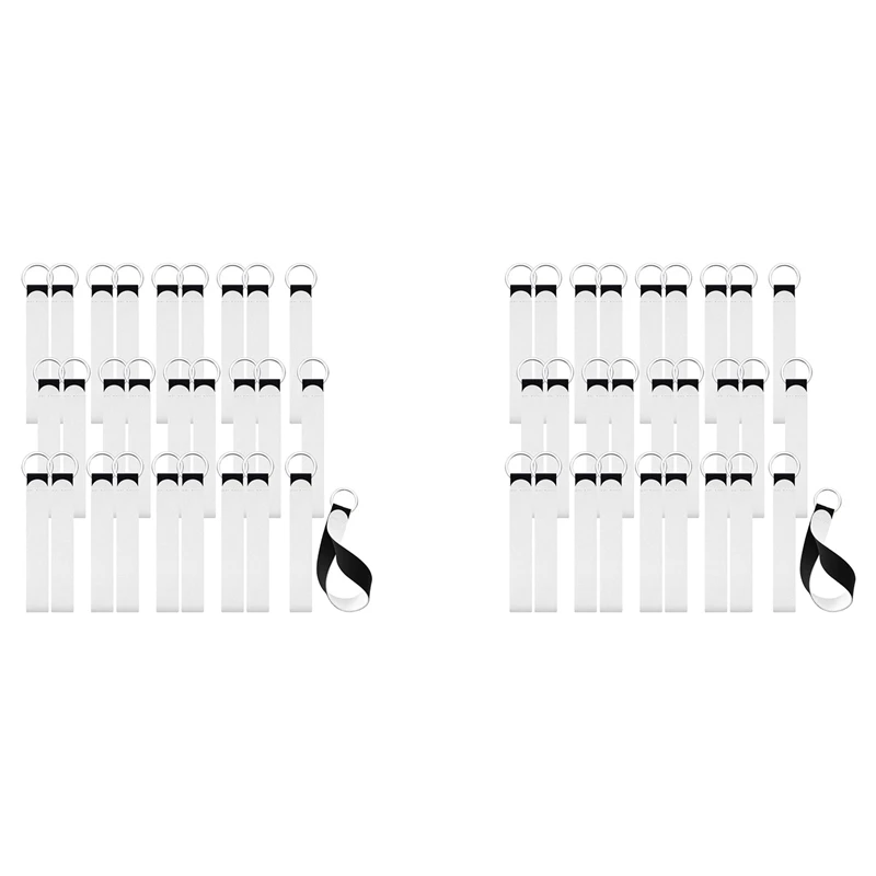 

60 шт., сублимационные пустые ремешки на запястье