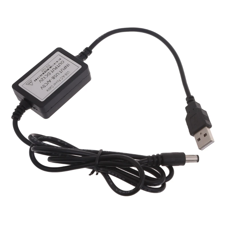 

USB 5V to DC12V Charging Cable Power Cord USB Connector for Desk Led Lamps