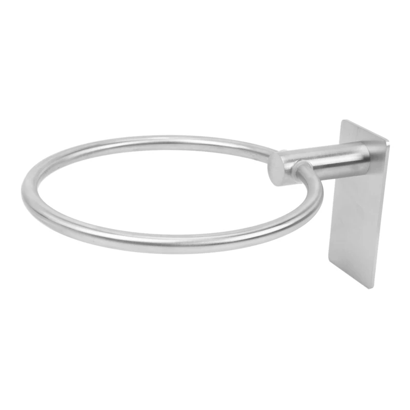 Description Picture 5 of itemTowel Ring/Hand Towel Holder - Self Adhesive Round Towel Rack Black Hand Towel Bar For Bathroom, Stainless Steel
