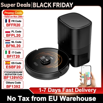 Robot aspirateur K30 avec auto-vidage, double Laser, lampe UV, carte multi-étages, aspiration 500 500PA pour Station, autonomie de 240 minutes 1