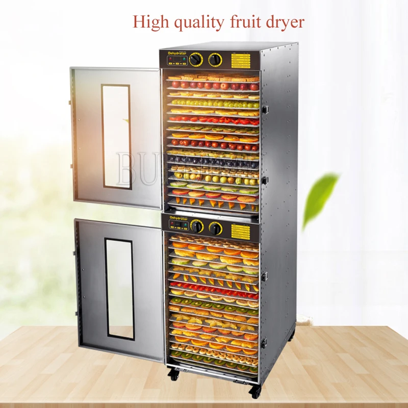 

Commercial Dehydrator Food Dryer With 32Trays Food Meat Flower Fruits Vegetables Drying Oven Dehydration Dewater Machine