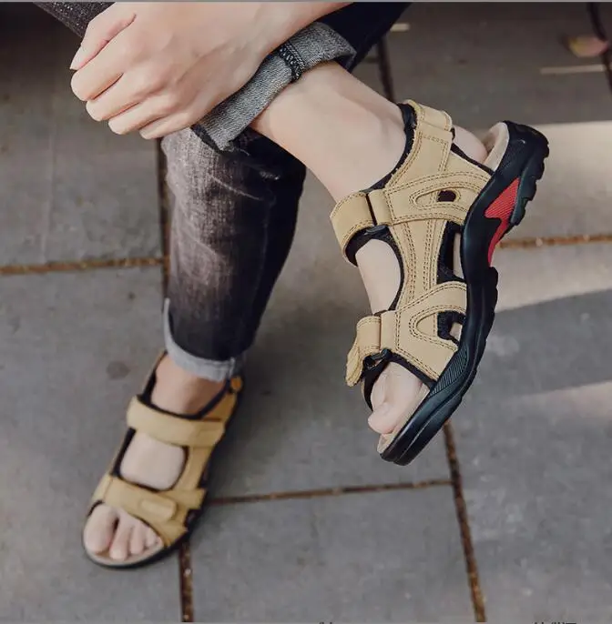 New Gladiator sandals open-toe platform outdoor beach sandals Roman shoes anti-skid summer casual shoes New men's sandals