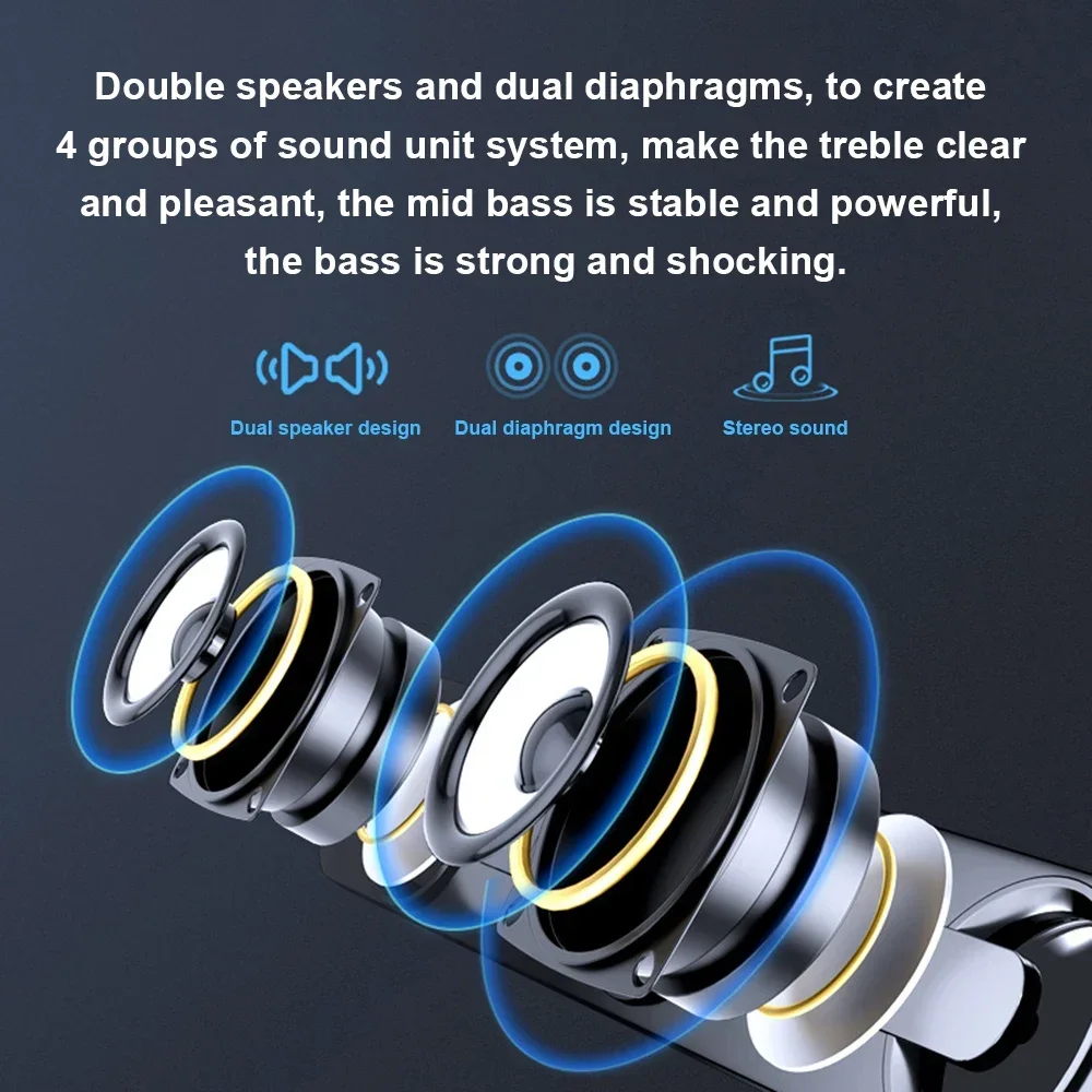 Description Picture 6 of itemV-111 Computer Speaker USB Wired Powerful  Bar Stereo Subwoofer Bass Speaker Surround  Box for PC Laptop Phone Tablet MP3 MP4