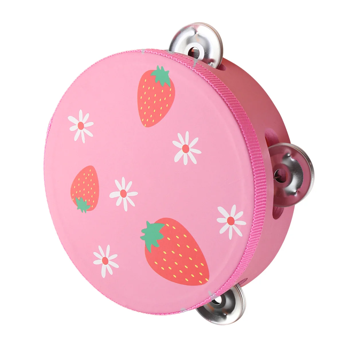 

15 Cm Hand Drum Panderos For Childrene Instrument Music Kids Educational Toy Cartoon Wooden for Child