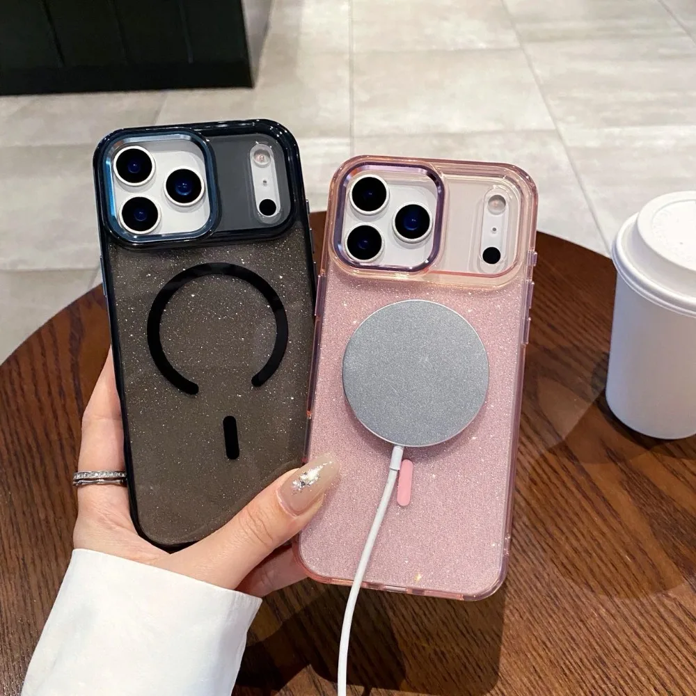 iPhone Clear Glitter Case with MagSafe Protection 2