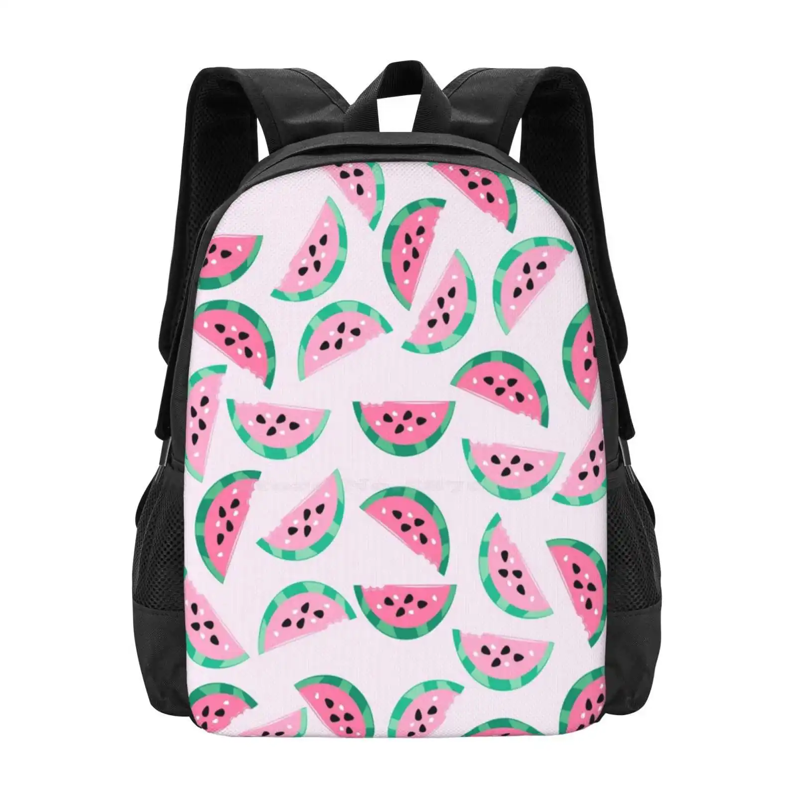 

Watermelon Vibrant And Pastel Pattern Pattern Design Bagpack School Bags Watermelon Pattern Fruit Pastel Vibrant Fun Foodie