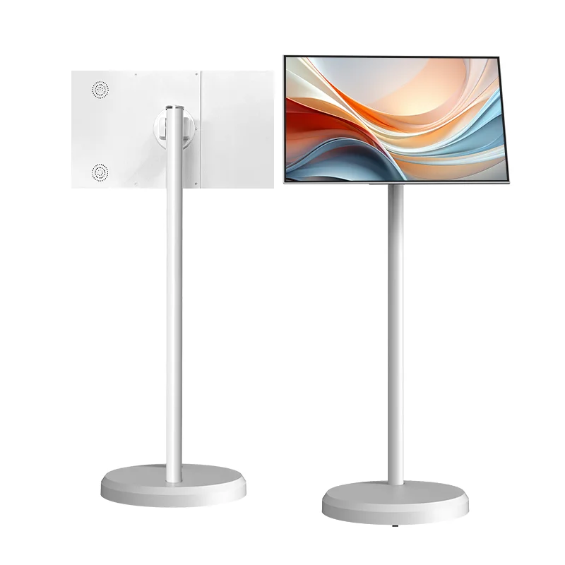 LG 배터리 포함 휴대용 인터랙티브 스마트 스크린, LCD 터치 회전 가능, 안드로이드 TV 틱톡, 유튜브 비디오 플레이어, 22 인치