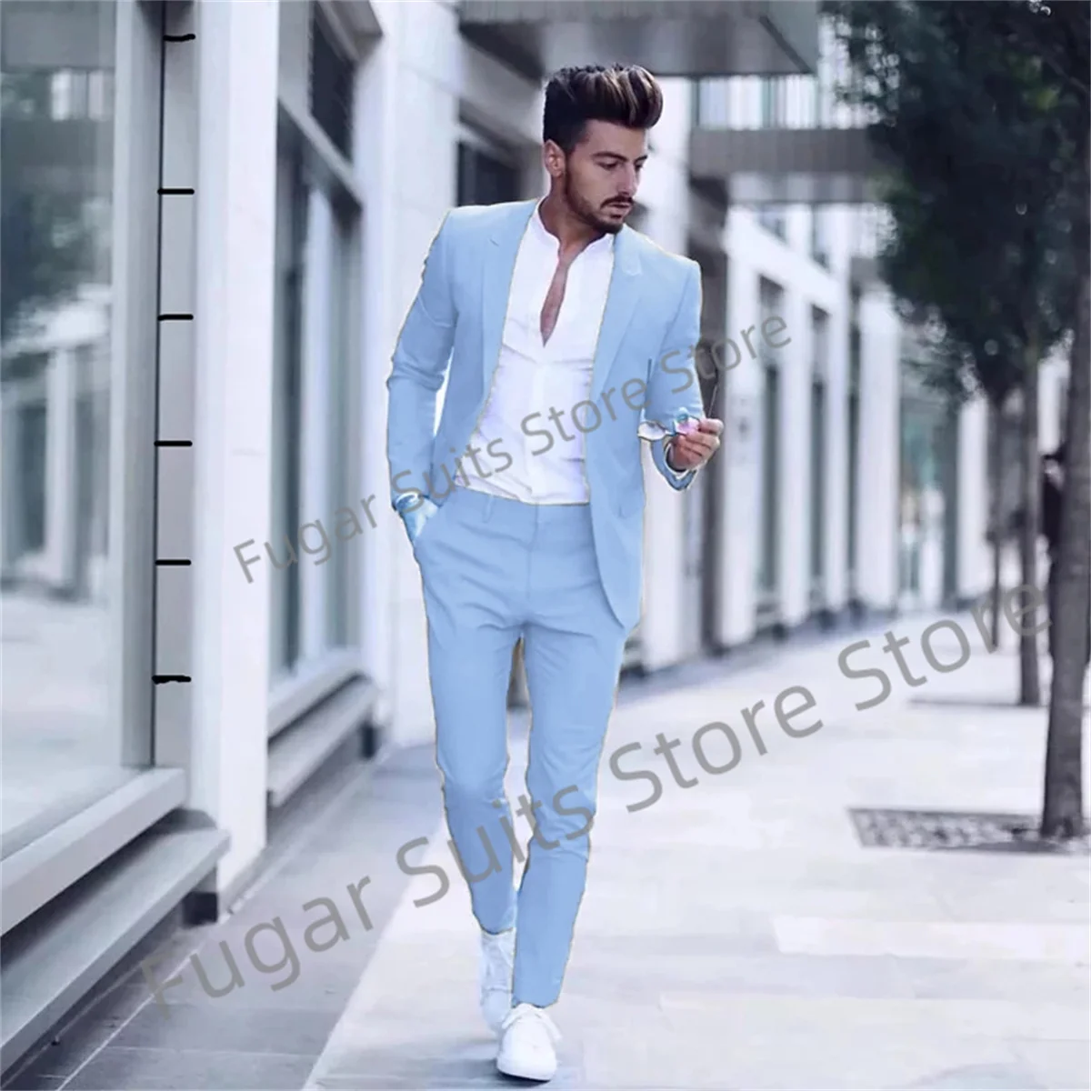 Pink Luxurious Suits For Men Slim Fit Wedding Party Groom Tuxedos 2 Pieces Sets Business Male Blazer Trajes De Hombre