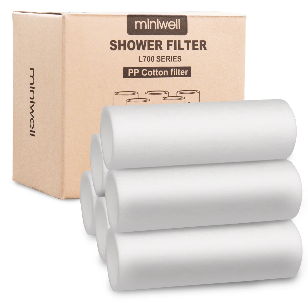 Shower Filter Replacements L700 Series 6X PP Cotton Filters for miniwell