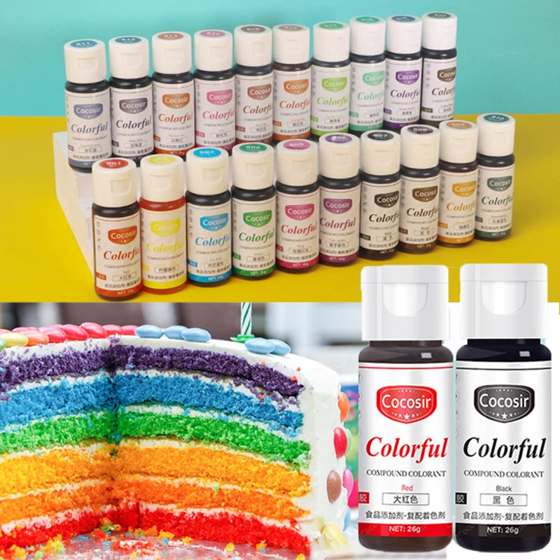 Food Grade Cake Coloring Gel Liquid for Baking Cookie Fondant Cooking