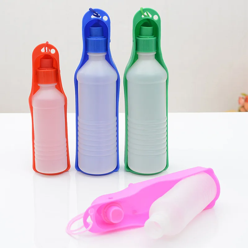 Portable Pet Water Dispenser 500ML Automatic Dog Water Bottle for Outdoor Travel