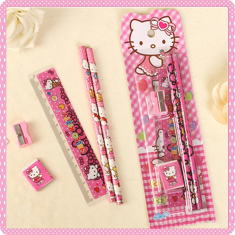 36/50pcs Sanrio Pencils With Eraser Kawaii Anime Hello Kitty Student  Writing Pencils Kids Stationery School Supplies Wholesale - AliExpress