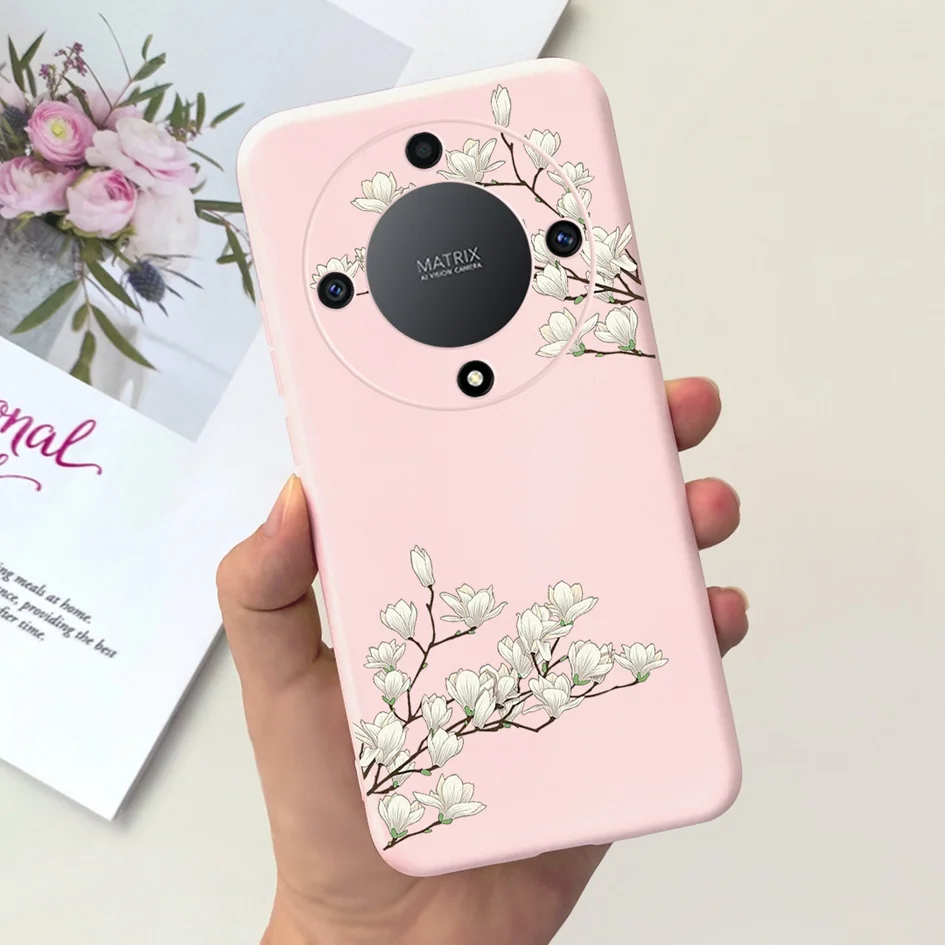 Lovely Cartoon Flower Slim Soft Silicone Phone Case Cover