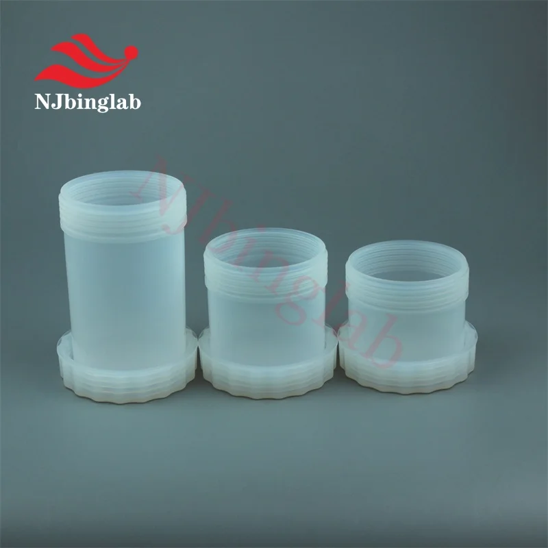 PFA 넓은 입 반응 병 스레드 씰링 캡, 반투명 눈에 띄는 부식 방지, 500ml