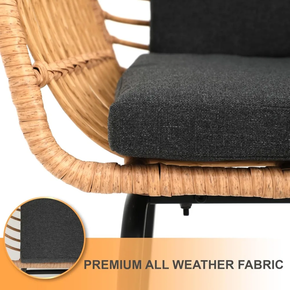3-Piece Rattan Patio Furniture Set 5